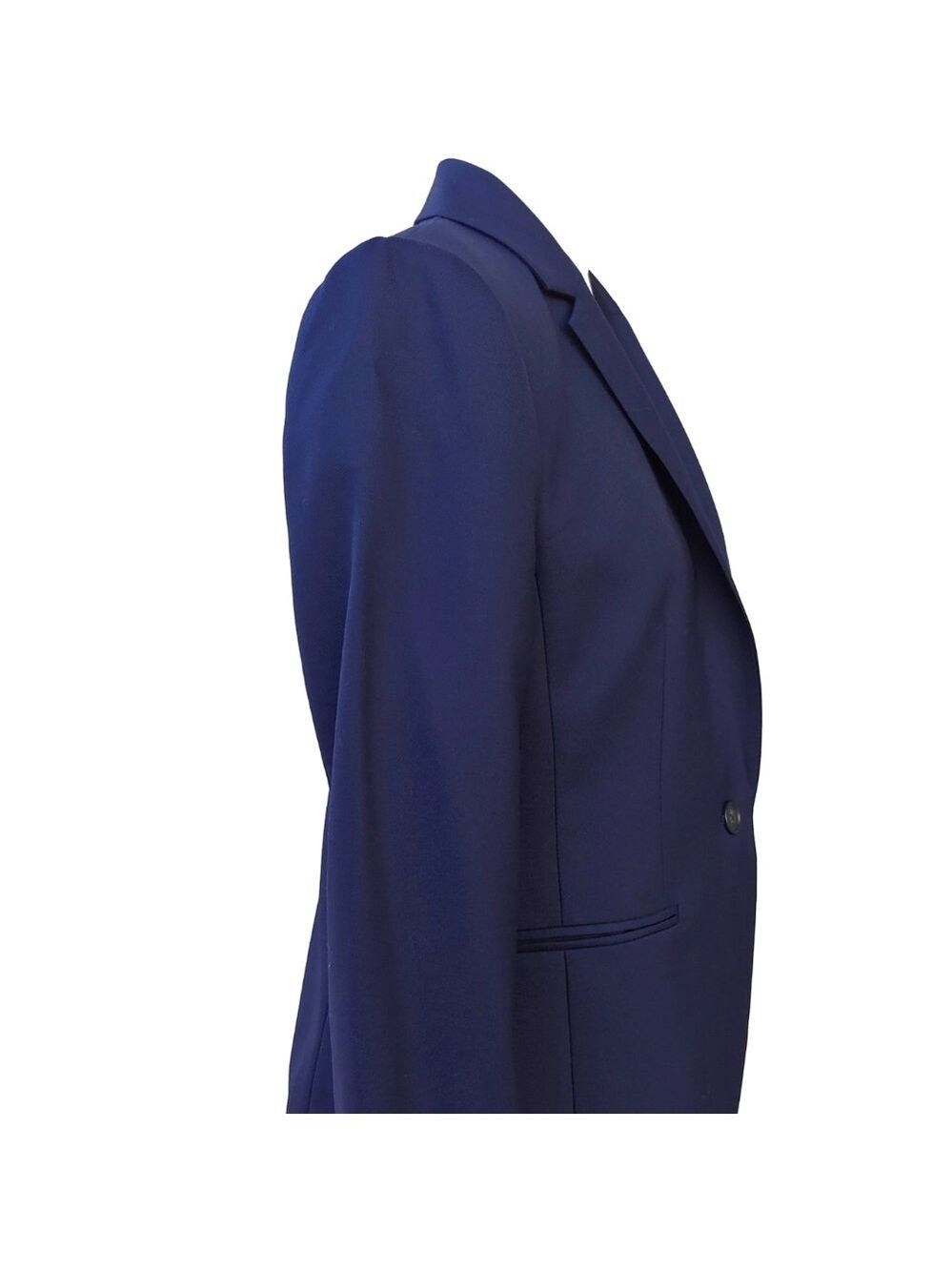 J. Crew Fine Wool Super 120s Button Blazer Coat in Navy Blue Women's size 8 - Picture 7 of 16